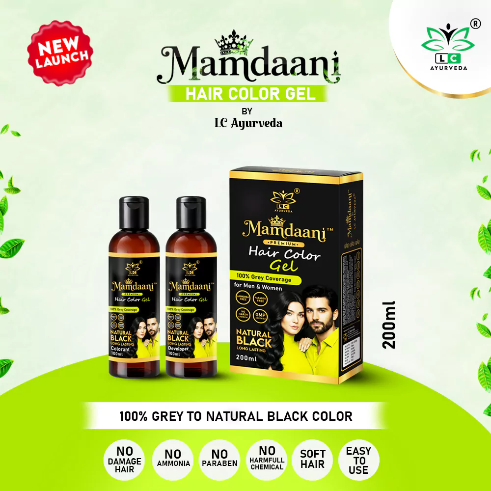 Mamdaani Hair Color Gel Black (200ml)