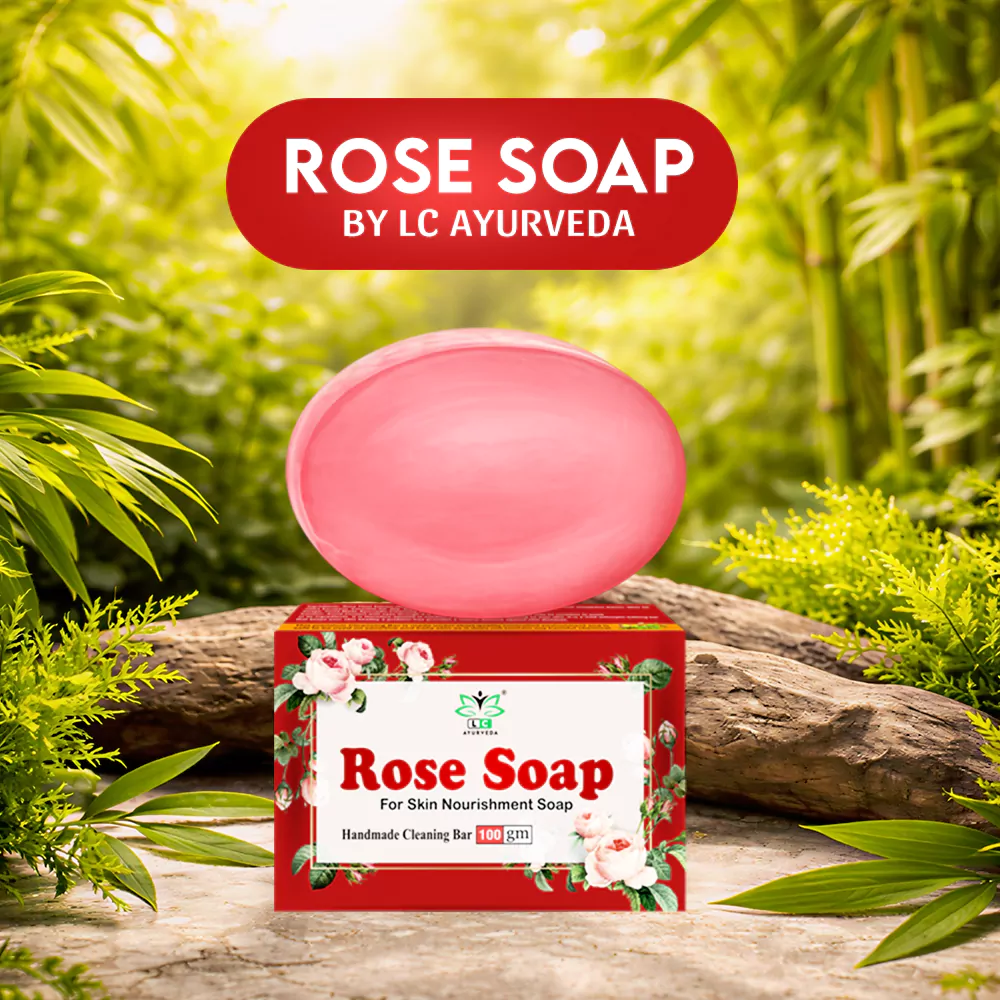 Rose Soap (100gm) | Herbal Bath Care